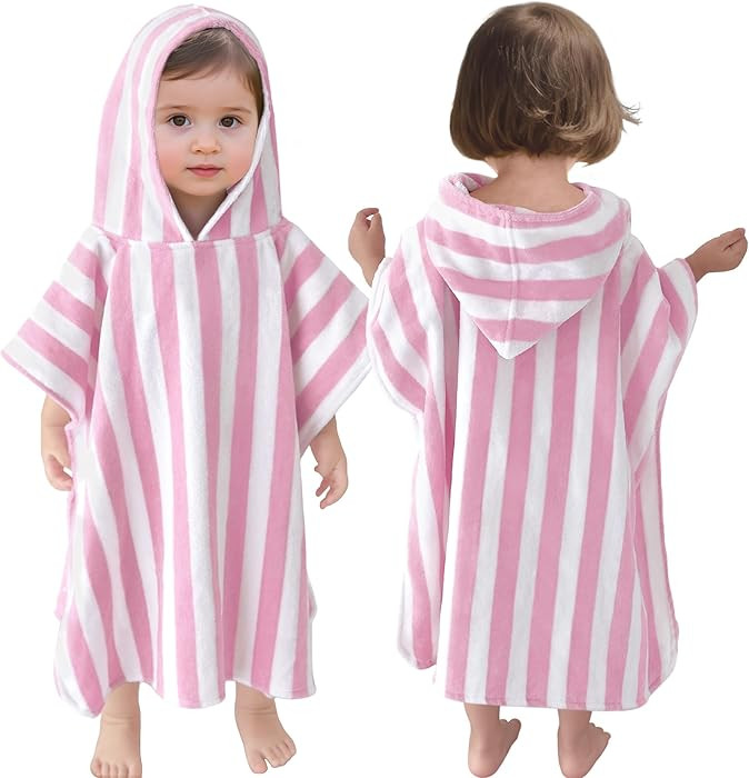 VOOVA & MOVAS Toddler Towels with Hood, Oversized (2-4Years,21"X21") Made from 100% Soft Cotton,A... | Amazon (US)
