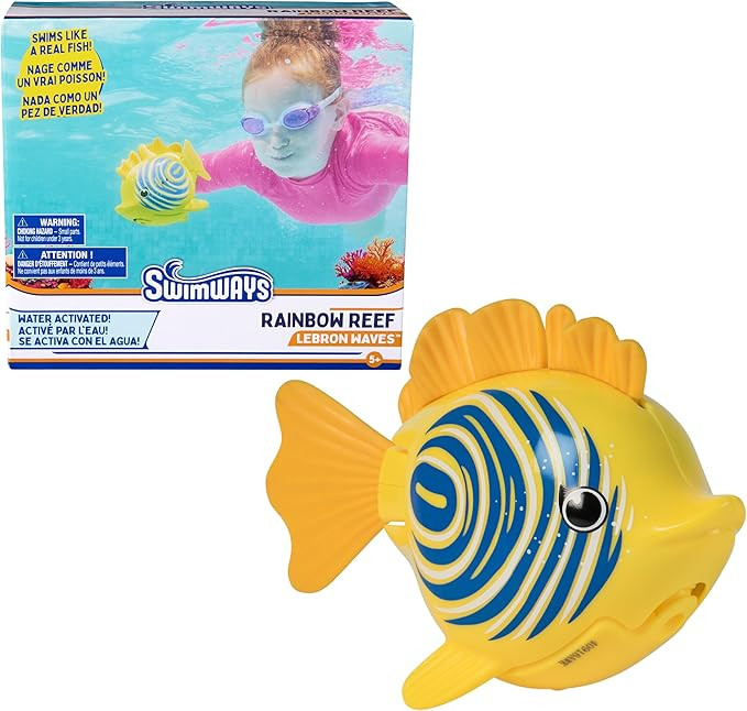 SwimWays Rainbow Reef Fish Toy, Kids Swimming Accessories & Water Toys, Learn to Swim Pool Toys f... | Amazon (US)