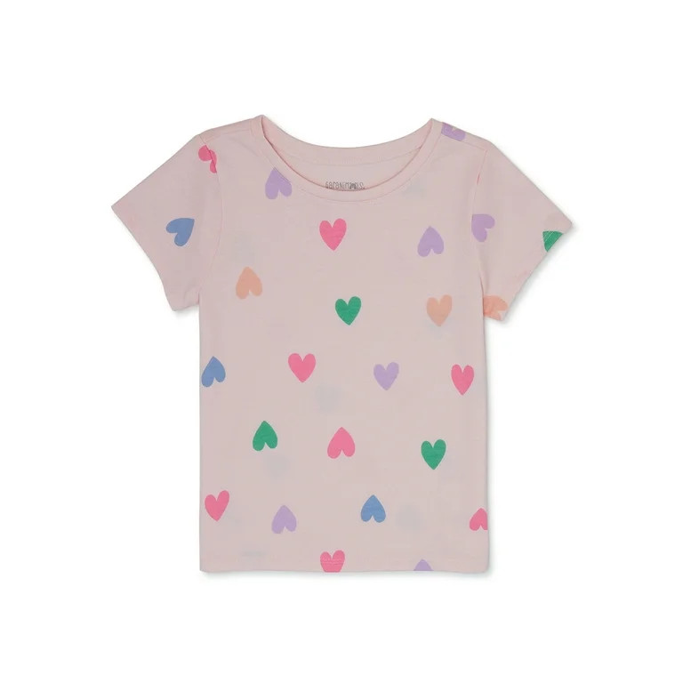 Garanimals Toddler Girl Short Sleeve Print T-Shirt, Sizes 18M-5T - Walmart.com | Walmart (US)