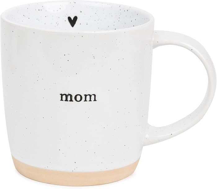 UnBoxMe Mom Coffee Mug, 12 oz Speckled Ceramic Heart Mug, Dishwasher & Microwave Safe, Gift for M... | Amazon (US)