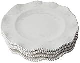 Certified International Perlette Cream Melamine 11" Dinner Plates, Set of 4 | Amazon (US)