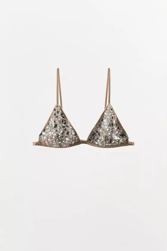 JEWEL TRIANGLE BRA | Zara UK