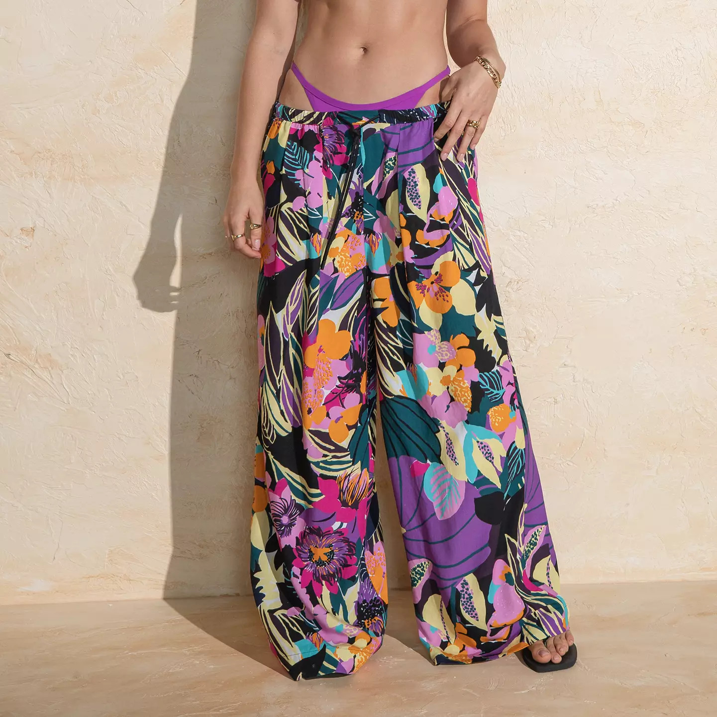 CALIA Women's Pleated Wide Leg Swim Cover Up | DICK'S Sporting Goods