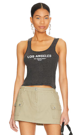 Los Angeles Rib Tank in Black Snow | Revolve Clothing (Global)