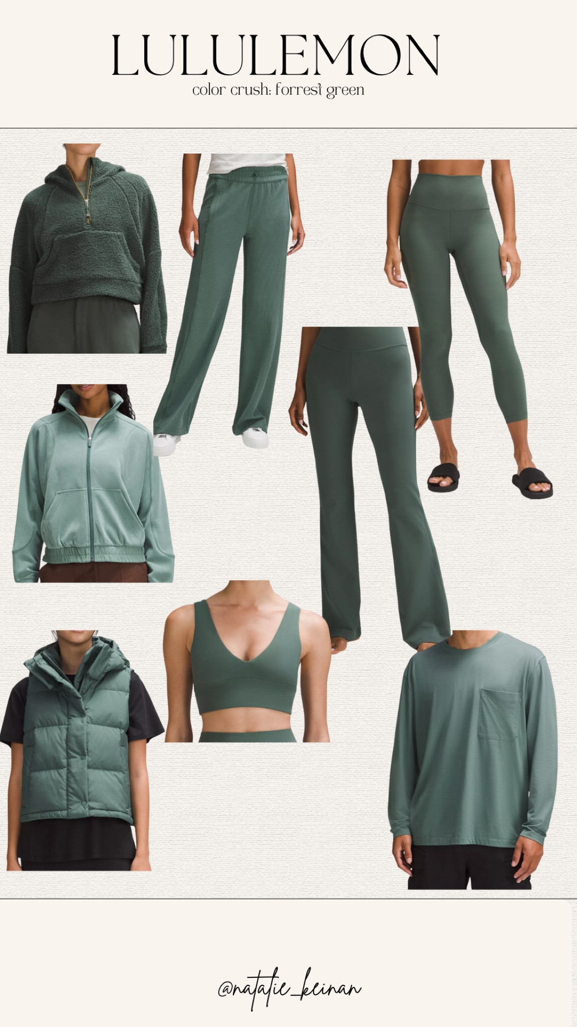 Lululemon 
color crush: Forrest green

#LTKfitness #LTKGiftGuide #LTKstyletip