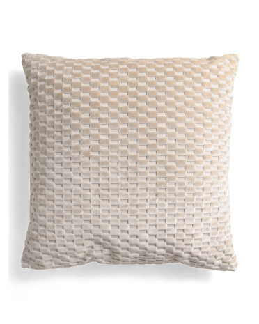 24x24 Oversized Luxury Cut Velvet Nigel Pillow | TJ Maxx