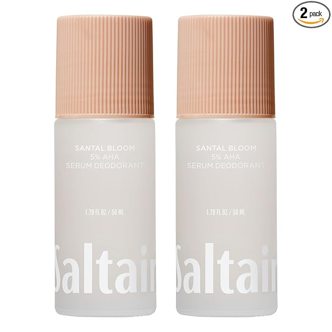 Saltair Serum Deodorant Santal Bloom 2 Pack. 5% AHA Formula. Lactic Acid and Mandelic Acid Deodor... | Amazon (US)