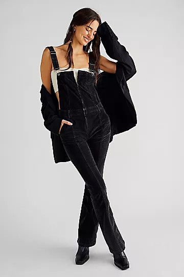 Camilla Cord Slim Flare Overalls | Free People (Global - UK&FR Excluded)