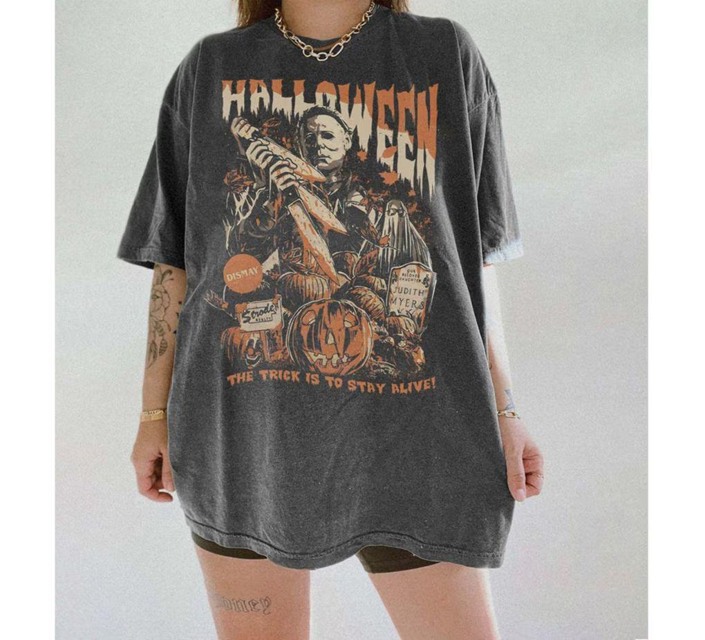 Vintage Michael Myers Halloween Shirt, Horror Movie Shirt, Myers Thriller Friday the 13th Horror Shirt, Retro Halloween Party Sweatshirt | Etsy (Global)