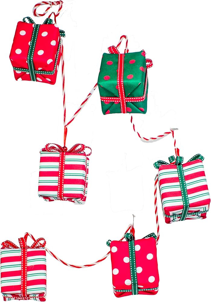 Kurt Adler 6' Gift Box Garland | Amazon (US)