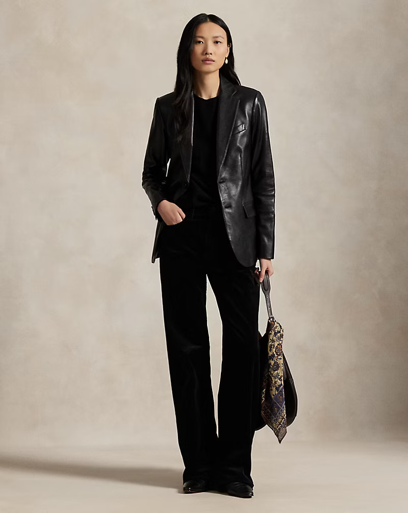 Cotton Corduroy Wide-Leg Trouser | Ralph Lauren (UK)