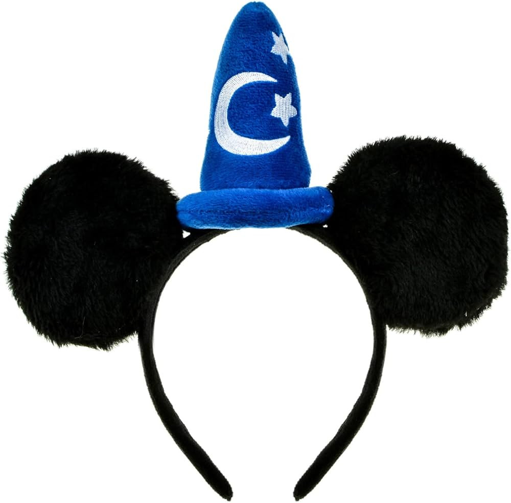 A Miaow Horn Flower Headpiece Black Mouse Ears Headband MM Butterfly Hair Hoop Halloween Park Wom... | Amazon (US)