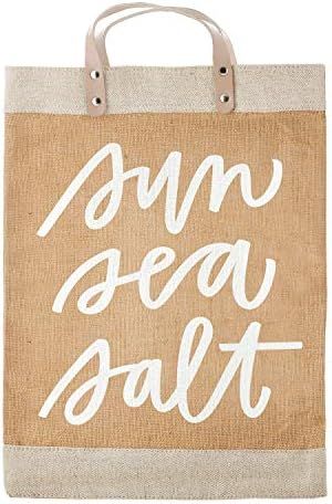 SB Design Studio Hold Everything Waterproof Jute Tote Bag, Large, Sun Sea Salt | Amazon (CA)