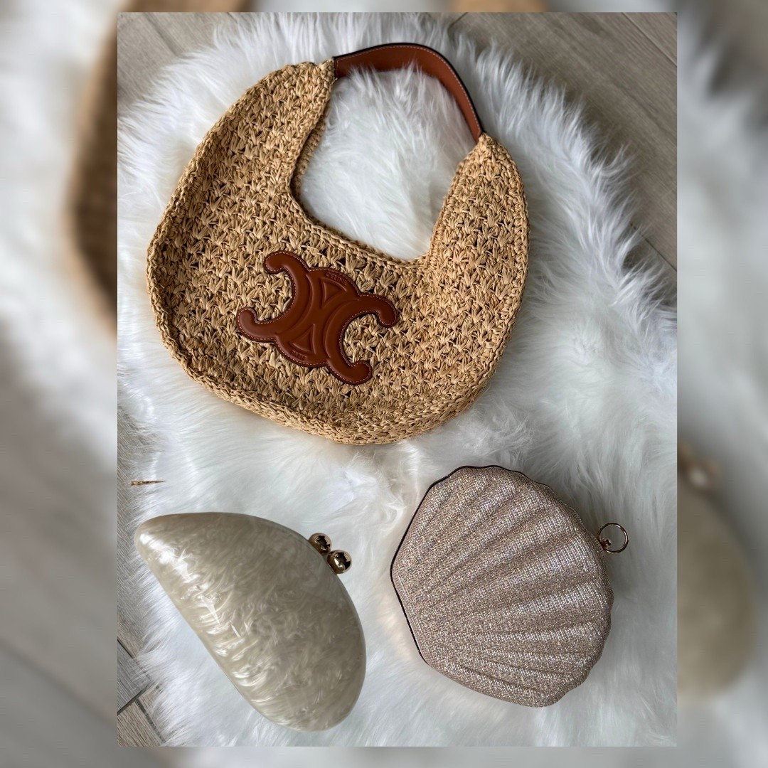 Obsessed with these seashell-inspired clutches! 🐚✨ The perfect statement piece for a beachy getaway or a chic night out. Which one is your fave—pearlescent or glittery gold?🤍



#LTKootd #LTKSwim #LTKgrwm