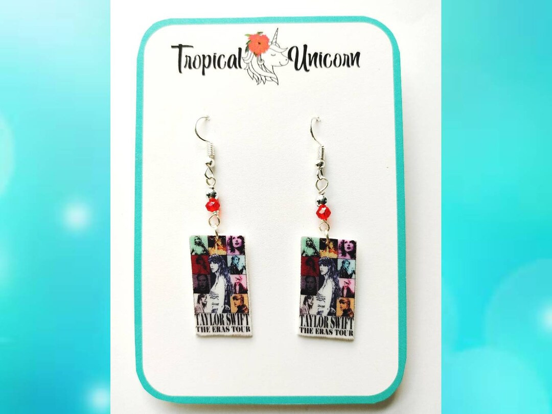 Taylor Swift Earrings  Swifties Midnights Folklore 1989 Red Karma Lover Bejeweled Eras Tour | Etsy (US)