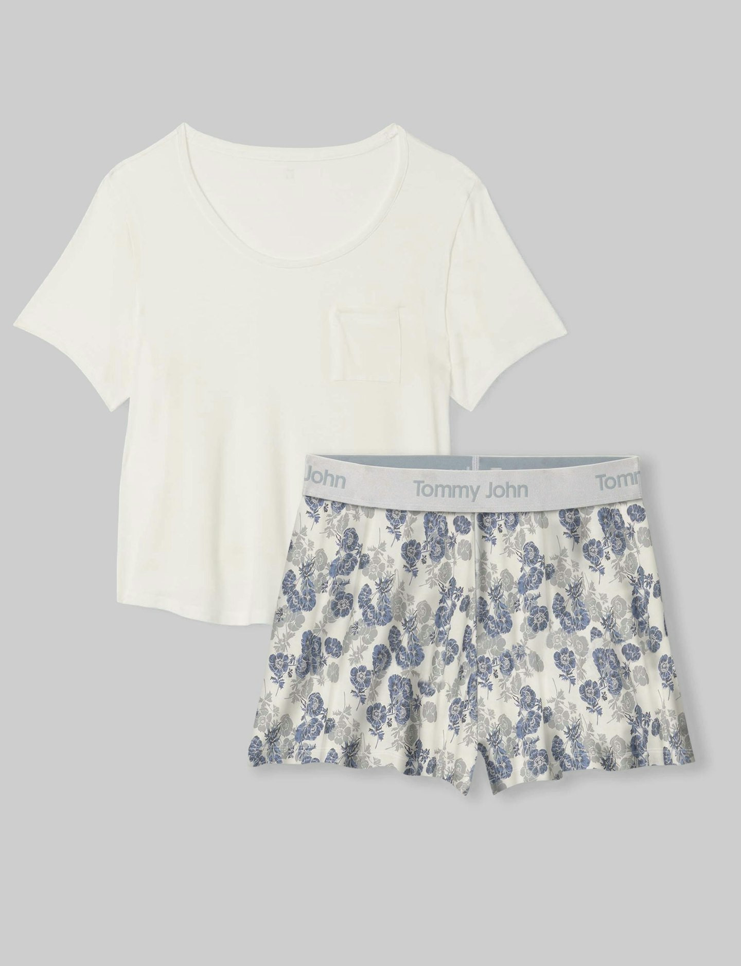 Women's Second Skin Sleep Pocket Tee & Short Set | Tommy John