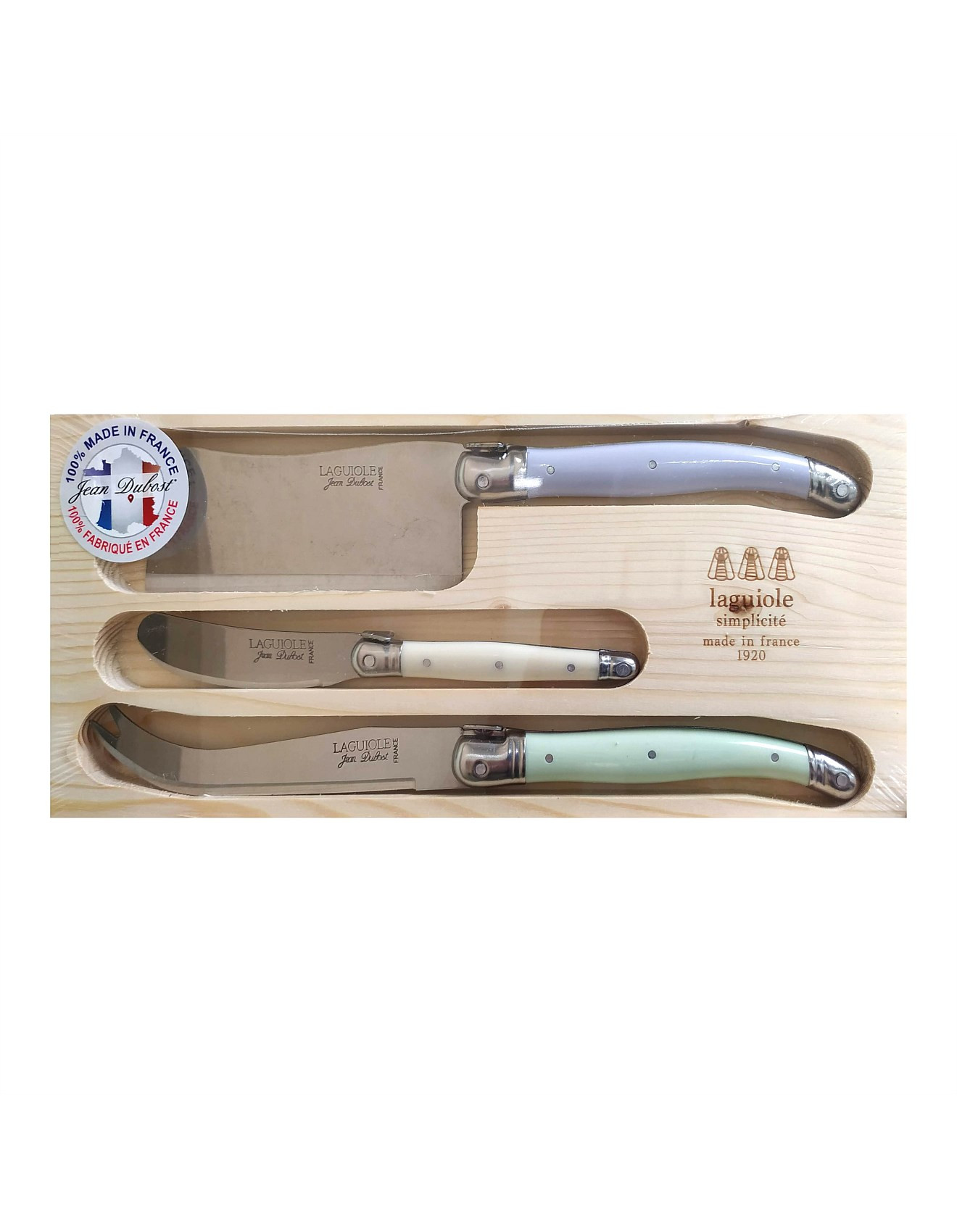 SIMPLICITE 3-PIECE CHEESE SET W/CLEAVER | David Jones (Australia & New Zealand)