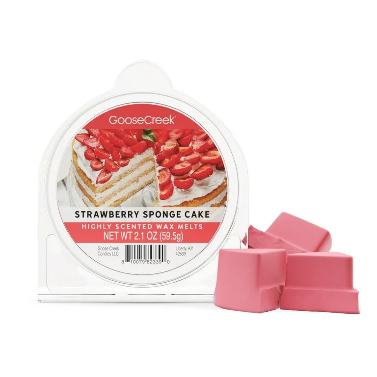 Goose Creek Strawberry Sponge Cake Scented Wax Melt, 2.1oz. | Walmart (US)