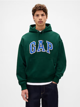 Extra Heavyweight French Terry Oversized Logo Hoodie | Gap (US)
