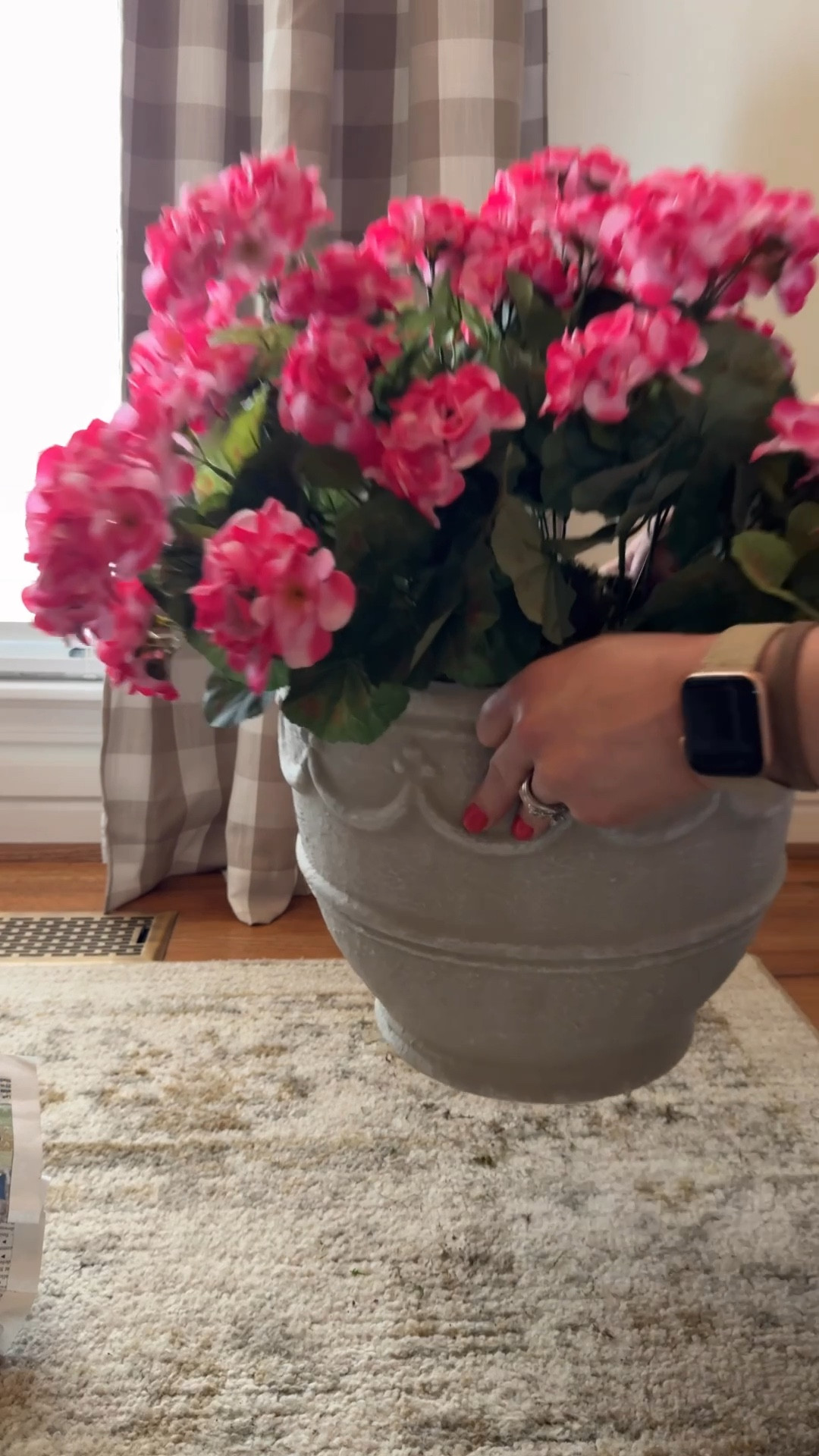 No maintenance spring front porch plants.
No watering needed, the flowers will never lose their blooms or wilt and the plants are UV resistant.
#LTKmomlife #LTKHome 

#LTKSeasonal