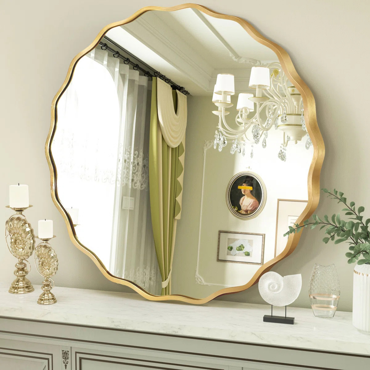 Round Metal Frame Wall Mirror | Wayfair North America