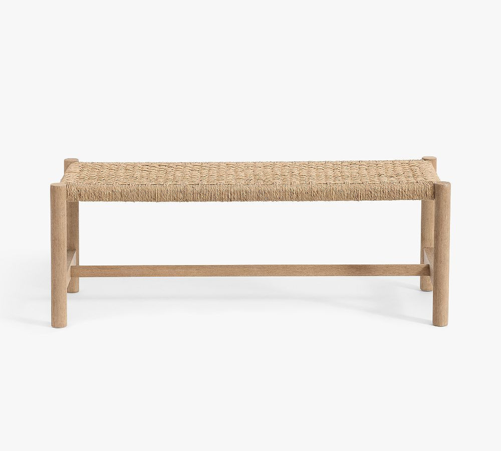 Bolinas Woven Bench (50") | Pottery Barn (US)