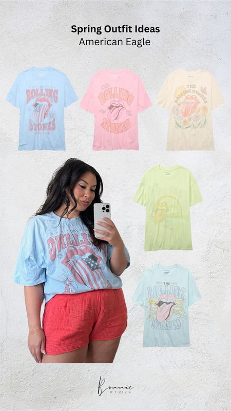 Graphic Tees 😍 Rolling Stones Tee | Graphic Tee OOTD | Midsize Fashion | Casual Outfit Ideas | Lounge Outfit

#LTKstyletip #LTKtravel #LTKmidsize