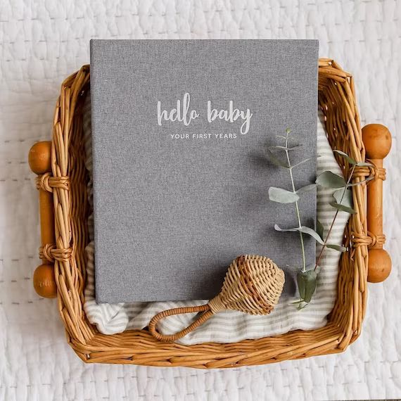Peachly Baby Memory Book  Photo Keepsake to Record Milestones | Etsy | Etsy (US)