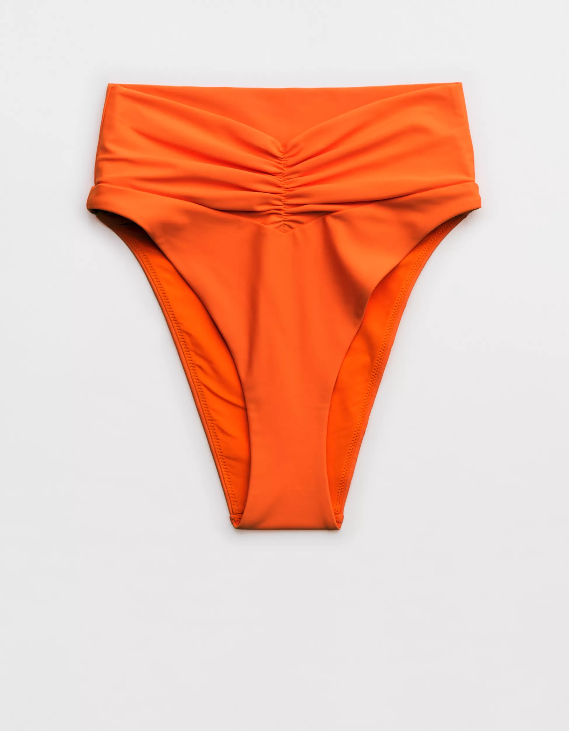 Aerie Ruched High Cut Cheeky Bikini Bottom | Aerie