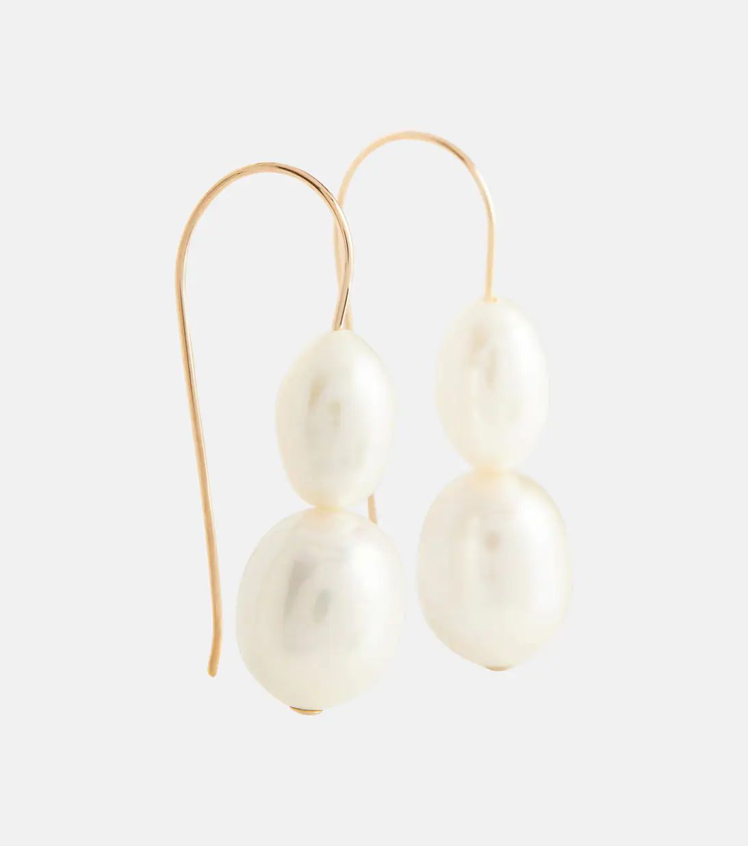 14kt gold earrings with pearls | Mytheresa (US/CA)