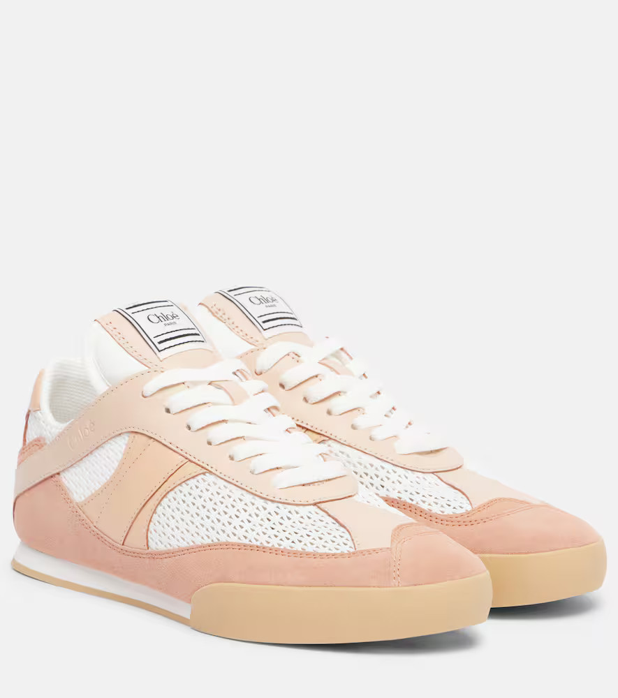 Chloe Chloe Kick leather-trimmed sneakers | Mytheresa (UK)