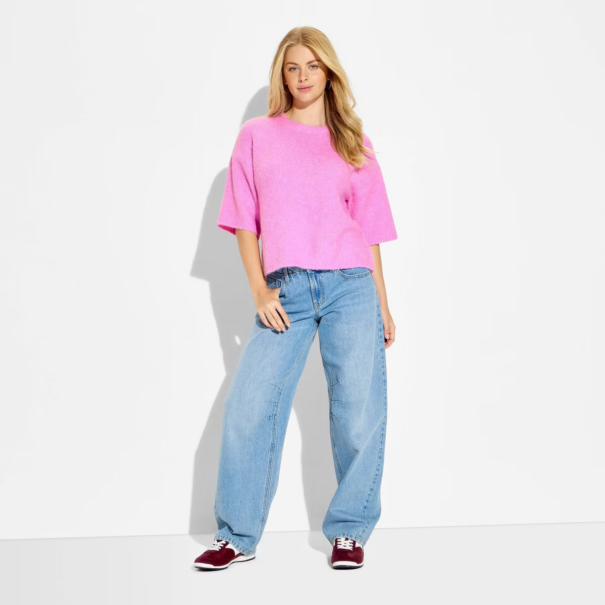 Women's Short Sleeve Crewneck Pullover Sweater - Wild Fable™ | Target