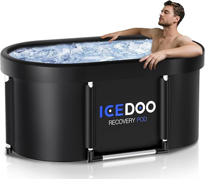 Upgrade XL 129 Gal Large Oval Ice Bath Tub for Athletes,Multiple Layered Portable Outdoor Cold Pl... | Amazon (US)