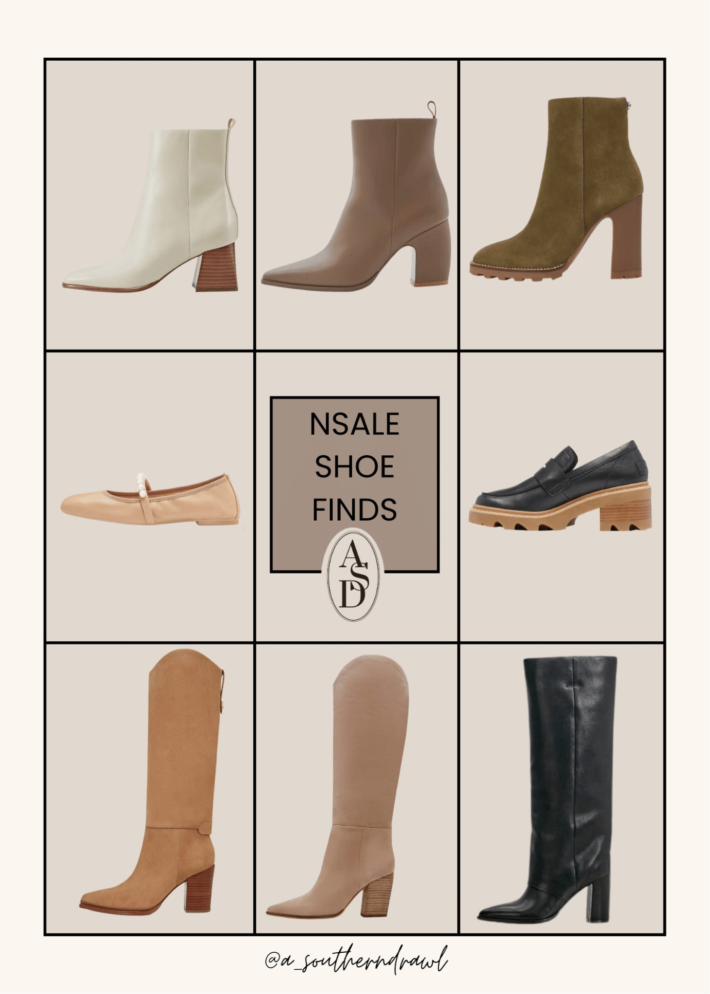 NSALE Footwear Favorite Finds

Fit tips: all tts

NSALE, Nordstrom anniversary sale, Nordstrom, fall boots, tall boots, booties, flats, ballet flats, heeled mules, workwear shoes, date night shoes

#LTKSummerSales #LTKxNSale #LTKShoeCrush
