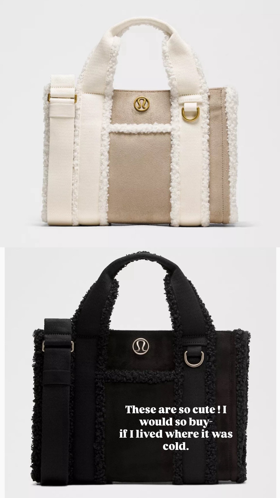 Such a cute shearling tote. Definitely a great gift. I would buy for myself if I lived where it was cold . 

#LTKOver40 #LTKActive #LTKmomlife