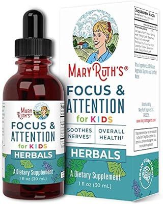 Focus and Attention - Brain Support for Kids by MaryRuth's | Focus & Attention Natural Supplement... | Amazon (US)