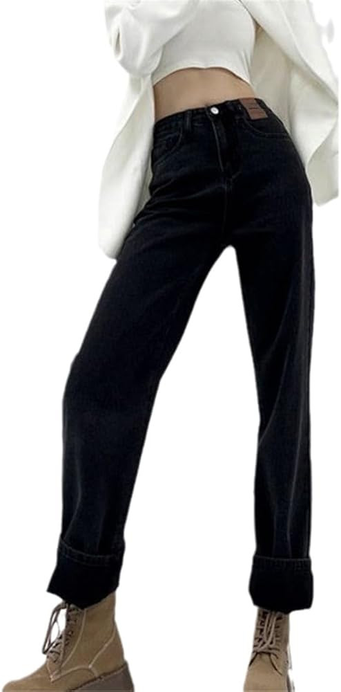 Straight Leg Jeans Women Jeans High Waist Vintage Denim Pants | Amazon (US)