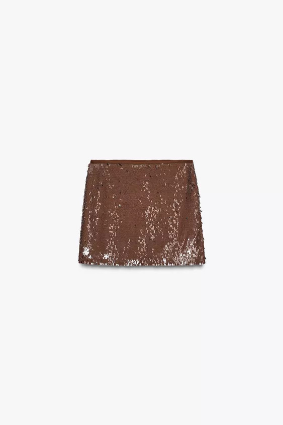 SEQUIN MINI SKIRT | Zara UK