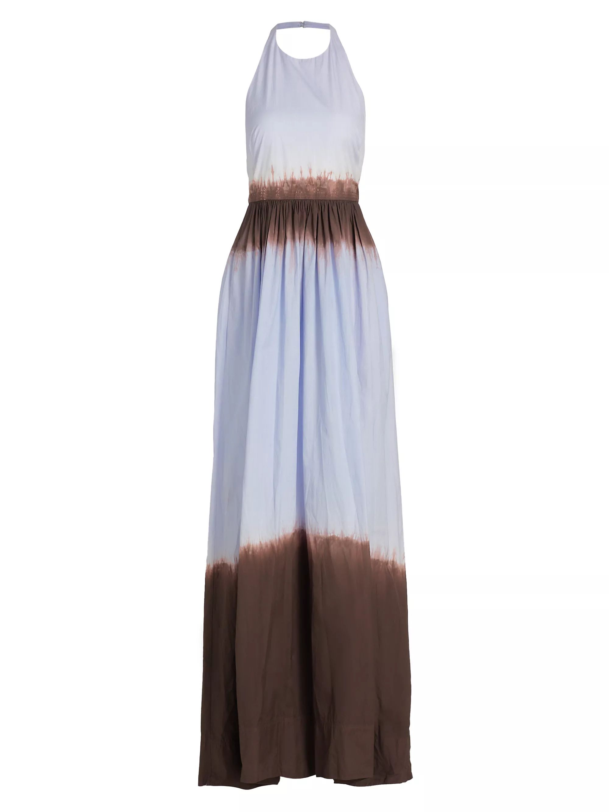 Blair Dip-Dyed Cotton Halter Maxi Dress | Saks Fifth Avenue
