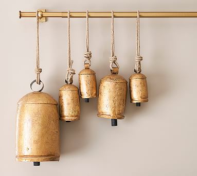 Handcrafted Brass Bells Wall Art | Pottery Barn (US)