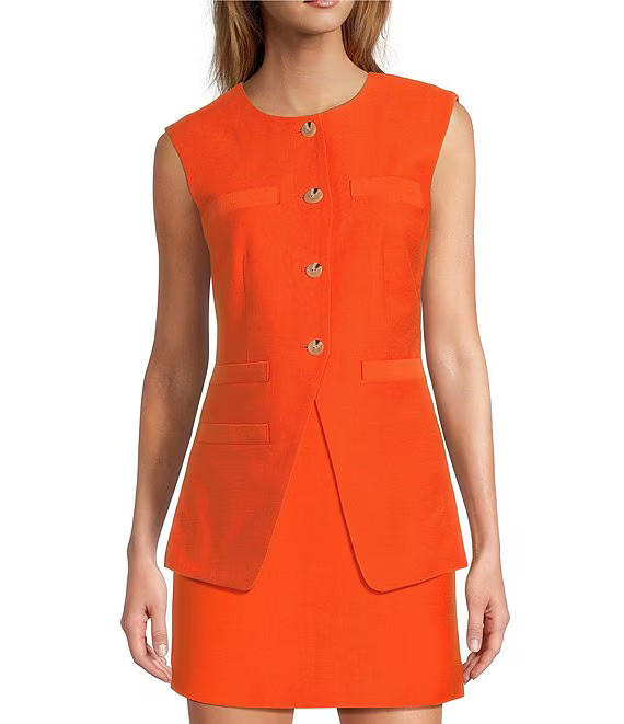 Antonio Melani Elodie Button Front Vest | Dillard's | Dillard's