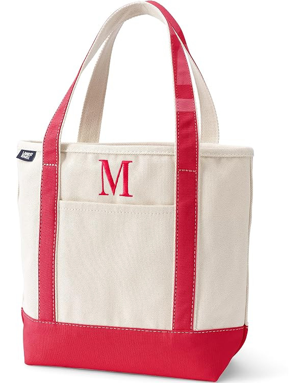 Lands' End Pre-Monogrammed Letter Canvas Tote Bag | Amazon (US)