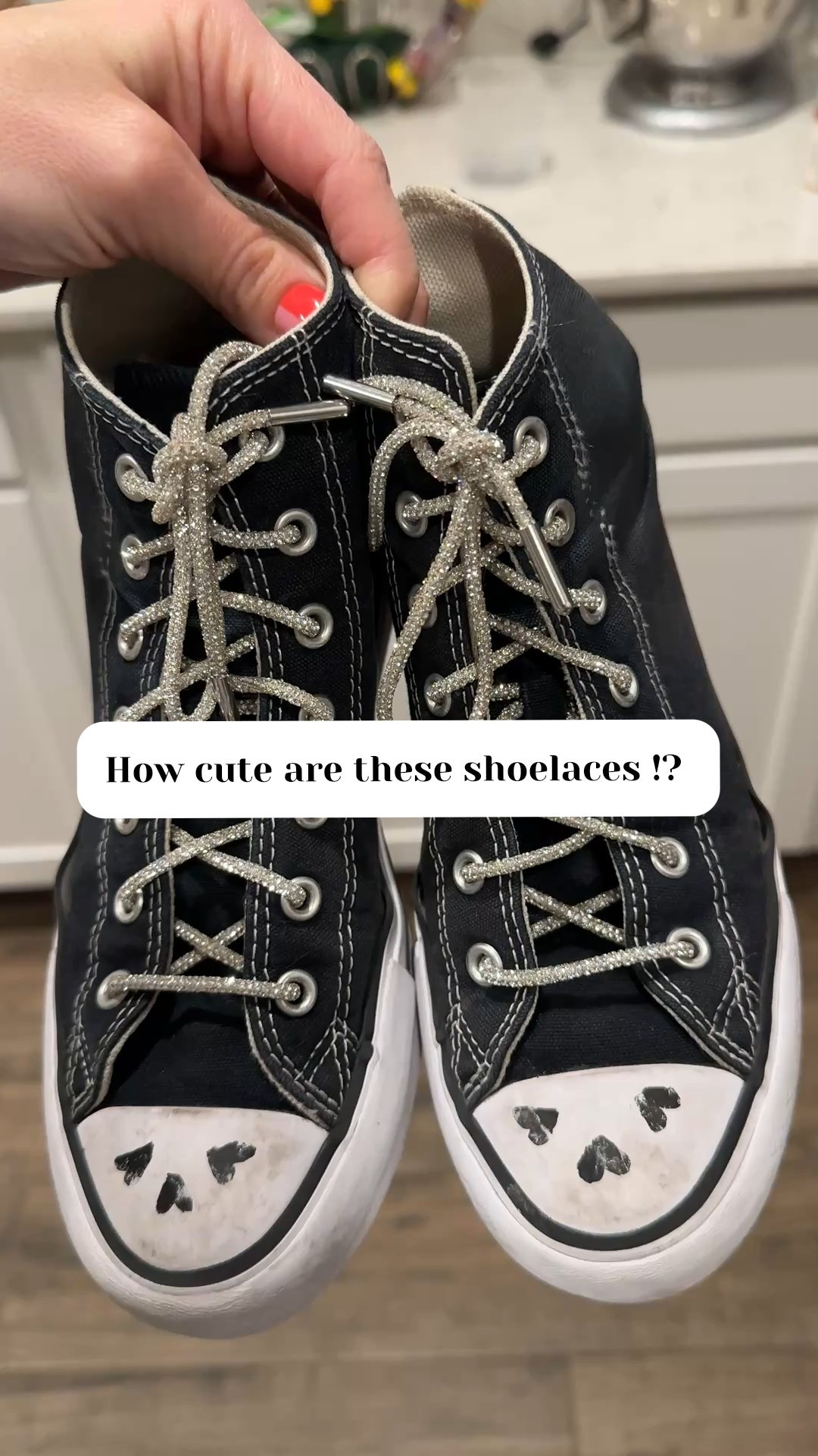 Found these adorable shoelaces on @Amazon !! Great quality & under $10 !! Perfect for @converse sneakers 

#LTKValentine #LTKKids #LTKootd