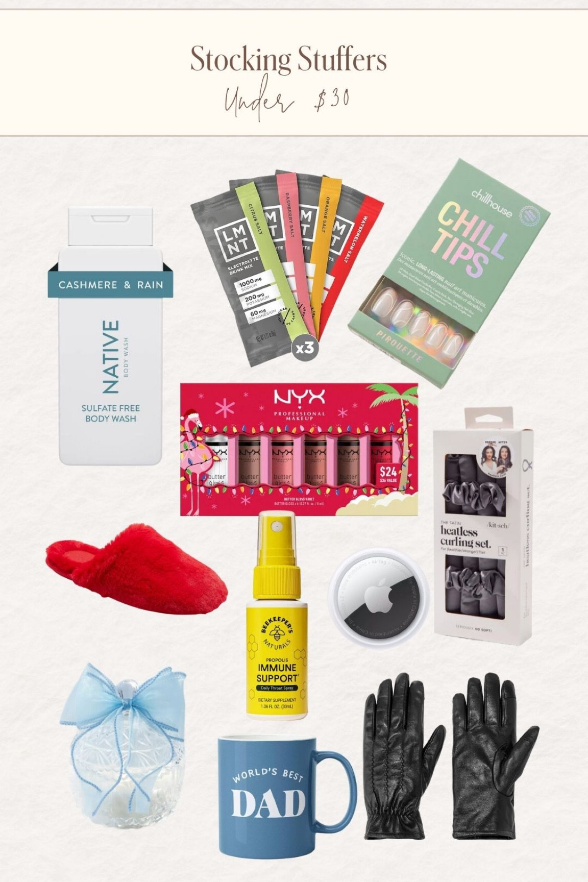 Stocking stuffers under $30! 

#LTKHoliday #LTKGiftGuide