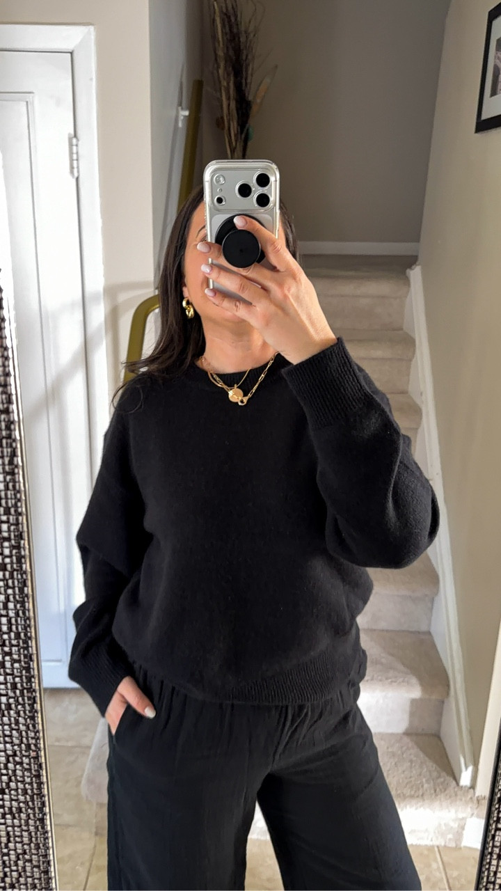 Soft, luxe and totally worth it. My new go-to cashmere piece! 🔥🖤

#cashmere #sweater #fashion #ltkfashion #winter #ltkwinter #fall #ltkfall 

