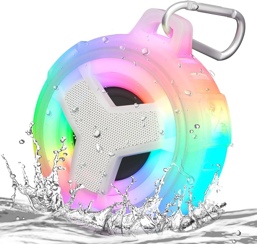 EBODA Bluetooth Shower Speaker, Portable Bluetooth Speakers, IP67 Waterproof Wireless Speaker wit... | Amazon (US)