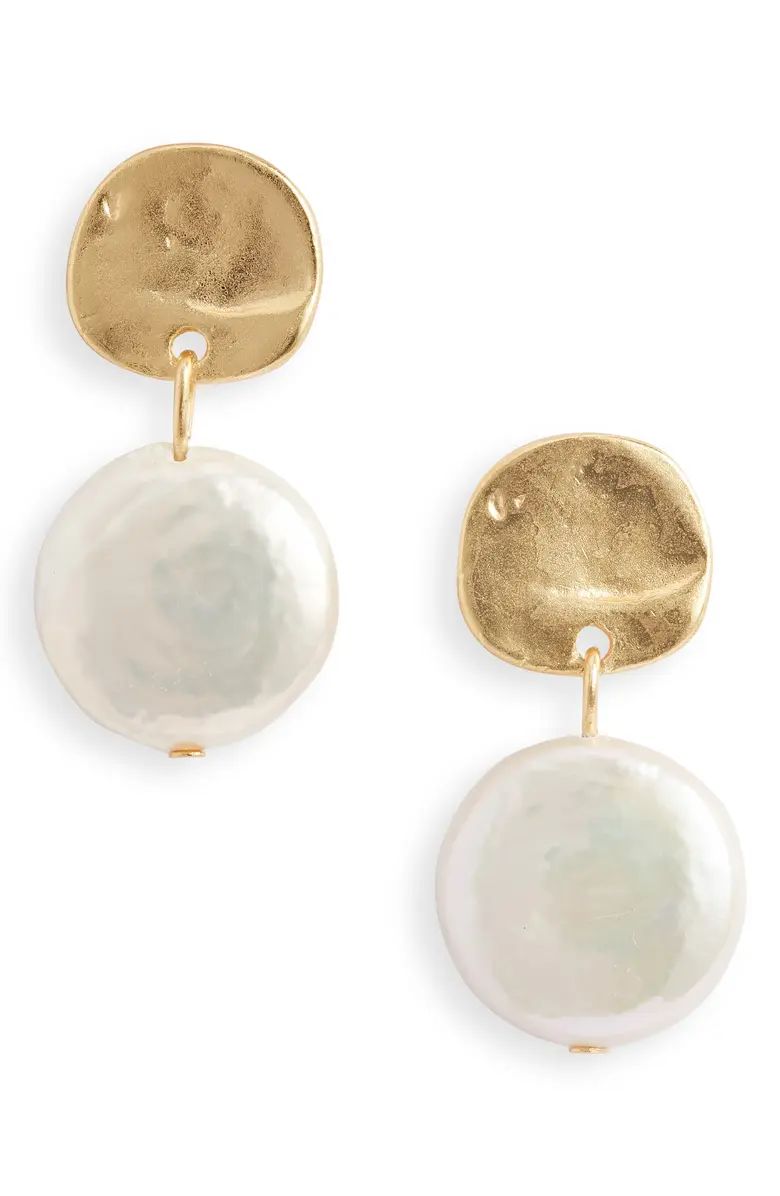 Karine Sultan Cultured Pearl Drop Earrings | Nordstrom | Nordstrom