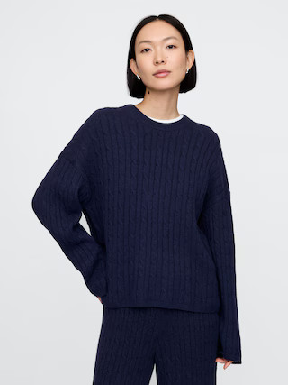 CashSoft Cable-Knit Sweater | Gap (US)
