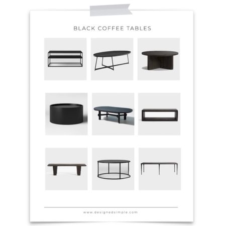 black coffee tables, affordable coffee tables, black accent tables 

#LTKhome