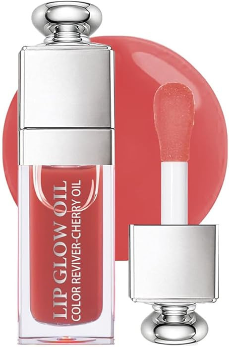 GECOMO Hydrating Lip Glow Oil, Moisturizing Lip Glow Oil, Nourishing Glossy Transparent Lip Oil, ... | Amazon (US)